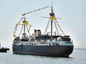 定遠 紀念艦昨現身威海灣